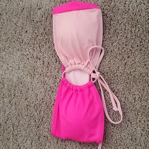 Strapless swim top